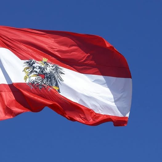 Official Austria State Crest Flag